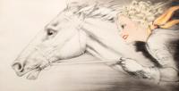 Louis Icart Thoroughbreds Etching, Signed - Sold for $3,125 on 04-23-2022 (Lot 174).jpg